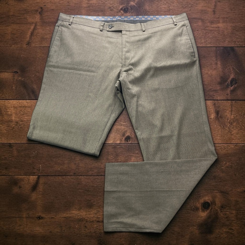 Lauren Ralph Lauren Mens Dress Pants W40xL30 Olive Taupe Stretch Rayon Trousers